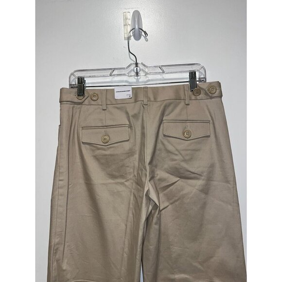 NWT Express Design Studio Beige Wide Leg Dress Khaki Women's Pants Size 8 - Picture 5 of 12
